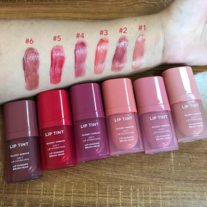 Private Label Glossy Lip Tint Hydrating Long Lasting Juicy Lip Gloss OEM
