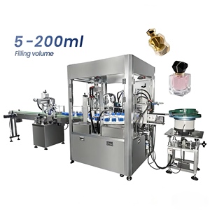 Full Automatic Perfume Manufacturing Filling Sealing And Packaging Production Line For Cosmetic Cream Lotion Liquid Juice