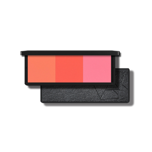 Customized Makeup Palette Pressed Powder Blusher High Quality 3 Shade Orange Vegan Face Cosmetics Blush on Cheek