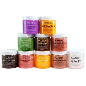 Private Label Skin Care Organic Coffee Coconut Milk Fruit Salt Whitening Scrub
