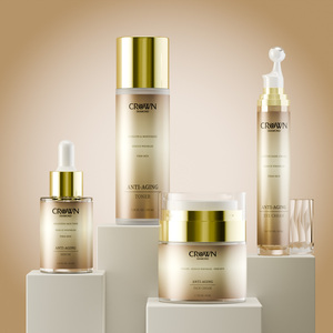 Private Label 4Pcs Facial Kit Peptides Vitamin C B5 Hyaluronic Acid Niacinamide Retinol Firming Anti Aging Wrinkle Skin Care Set